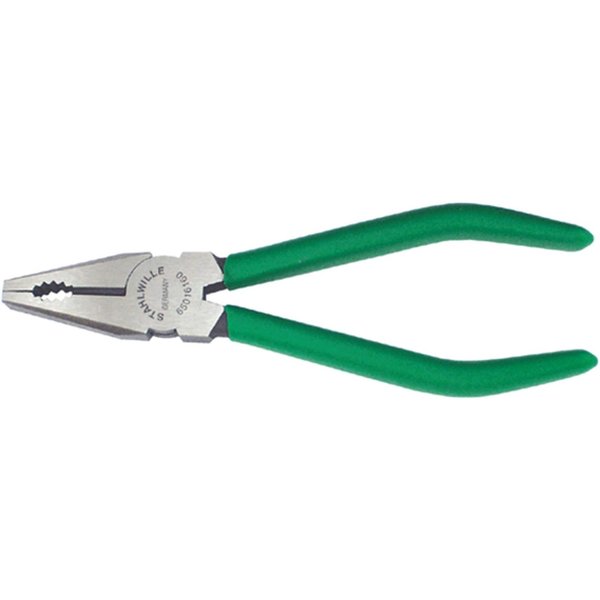 Stahlwille Tools Combination plier L.200 mm head polished handles dip-coated with sure-grip surface 65016200